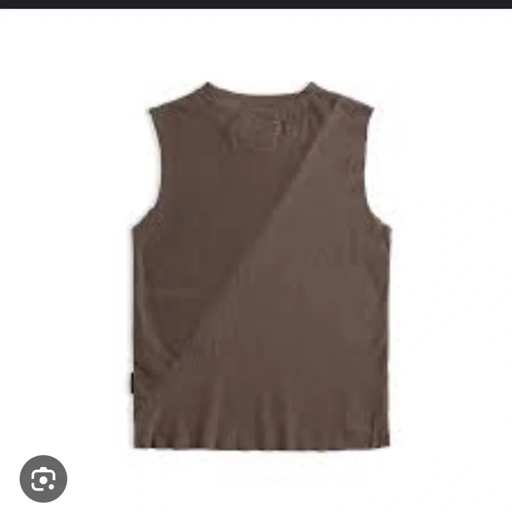 nununu Brown Sleeveless Shirt Control Freak” unisex